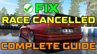 FIX Race Cancelled ALL Issues COMPLETE GUIDE  Assetto Corsa [upl. by Wendell]