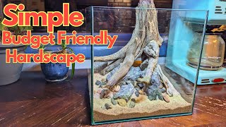 Simple and budget friendly hardscape aquarium setup [upl. by Id163]