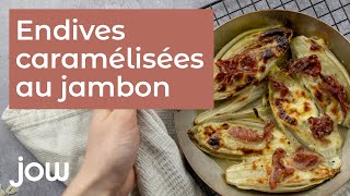 Endives caramélisées au jambon [upl. by Sartin]