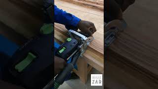 Usinage domino sur bois serpent menuiserie exotique woodworking wood festool [upl. by Tyrus]