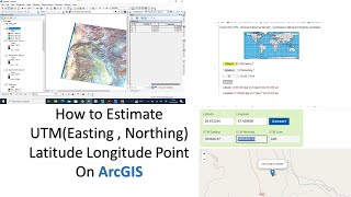 How to Find UTM Point Easting  Northing  By Arcgis [upl. by Dnomde967]