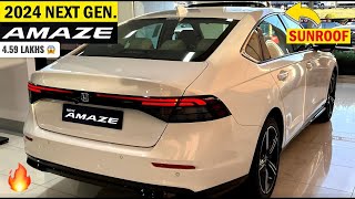 HONDA धमाका AMAZE FACELIFT 2024 LAUNCH😱 सबसे सस्ती LUXURY SEDAN  New DZIRE FACELIFT को करदो नमस्ते🔥 [upl. by Dnomasor864]