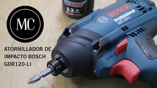 Atornillador de impacto Bosch GDR 120LI Revisión demostración y Tips [upl. by Cain]