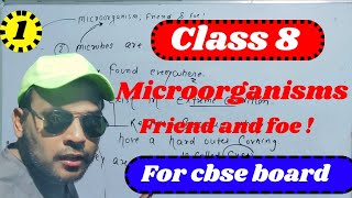 microorganism friend and foe ch 1 ch1 class8 microorganism bacteria viras disease [upl. by Naiva]