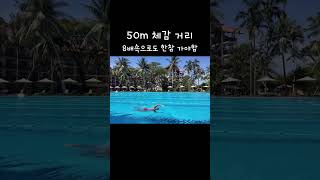 자유형 50m 체감 거리  이렇게 꾸준히 저ㅇㅓ 가면 55초 걸림 힘들다 [upl. by Bronwen]