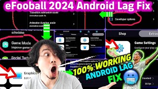 How To Fix Lag In eFootball 2024 Android  14gb RAM  eFootball 2024 graphics config [upl. by Ecirtnahs]