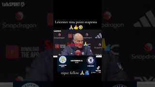 Enzo maresca messages to Leicester football premierleague funny footballhumor chelseafootballcl [upl. by Ashli]