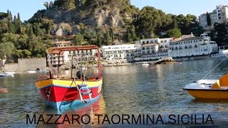 Mazzaro Beach Taormina  Sicily [upl. by Nnaillek]