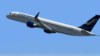 HD  Finnair 757 Taking Off From Madeira Airport [upl. by Sisile]