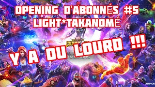 OPENING DABONNÉS 5 LIGHTTAKANOMÉ ET ON COMBLE SES ATTENTES 😱😱😱  MCOC [upl. by Lien]