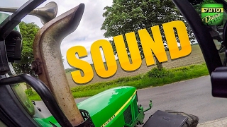 John Deere 7810 81L  pure Exhaust SOUND 60FPS [upl. by Eneleahcim]