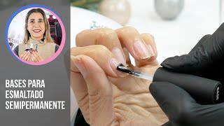 Tutorial bases para uñas semipermanentes  ManicuraClub [upl. by Arbuckle]