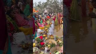 Chhath Puja 🙏🪔kailu Ghar ujad Surat dindoli park Surat Gujarat chhathpuja shorts chhath 2024 [upl. by Gnav]