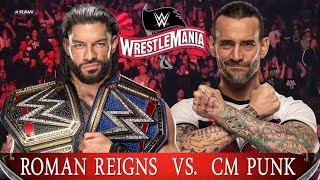 WWE 2K24 CM Punk Vs Roam Reigns bestintheworld Vs headofthetable [upl. by Laen]