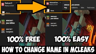 HOW TO CHANGE YOUR NAME IN MCLEAKS ALT ACCOUNT  Akhramak Tech [upl. by Penland]