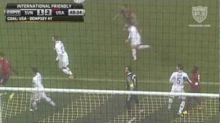 MNT vs Slovenia Clint Dempsey Goal  Nov 15 2011 [upl. by Melesa]