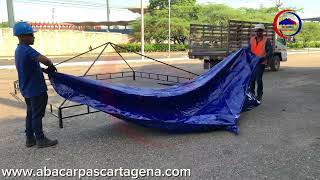 Tutorial armado de carpa 4x4 paso a paso en cuatro minutos [upl. by Akinot17]