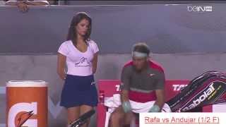 Rafael Nadal tentado por mujer en Brasil Rio Open 2014 [upl. by Yvonne259]