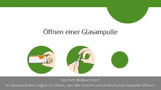 Öffnen einer Glasampulle [upl. by Deutsch]