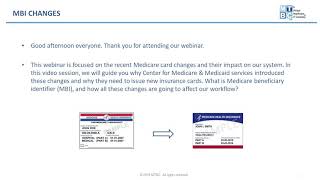 Medicare Beneficiary Identifier MBI Webinar [upl. by Giffer946]