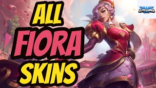 All Fiora Skins Spotlight  League of Legends Skin Review HD [upl. by Gaylene]