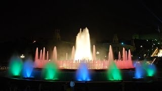 Magic Fountain of Montjuic  Barcelona Spain  Font màgica de Montjuïc [upl. by Yup]