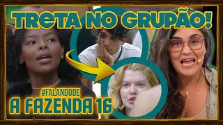 🐔A Fazenda 16 Grupão racha no quotJogo da Discórdiaquot Suelen e Julia são apontadas por aliados [upl. by Gnal]