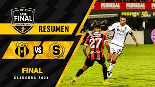 Resumen Alajuelense 10 Saprissa  Final Ida  Clausura 2024 [upl. by Valry]