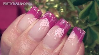 Nailart neue Farbgele und StampingLacke „Sweet Strawberry“ [upl. by Beverly]