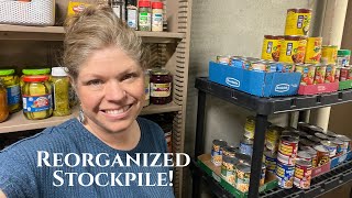 PANTRY TOUR  Reorganized Restocked and stockpiled for our Large Family [upl. by Nylatsirhc570]