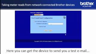 Take meter reads from network connected Brother devices [upl. by Yelssew578]