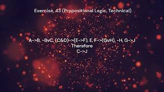 Exercise 43 Propositional Logic Technical [upl. by Carita]