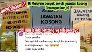 INILAH DI MALAYSIA ‼️ BANYAK SEKALI JAWATAN KOSONG LOWONGAN KERJA MASIH TAK PERCAYA KAH [upl. by Berkshire375]