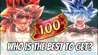 WHICH LEGENDS LIMITED CAN YOU GET ON THE 100 MILLION USERS CELEBRATION SUMMON TICKETS DB LEGENDS [upl. by Arta]