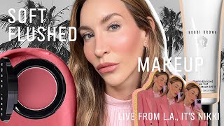 Soft Flushed Makeup  Live From LA It’s Nikki  Episode 21  Bobbi Brown Cosmetics [upl. by Hime]