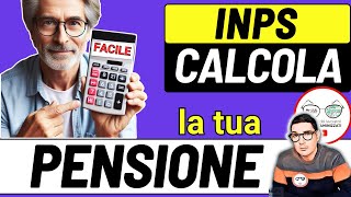 CALCOLA LA TUA PENSIONE ➜ Scopri quando andrai in pensione e quanto guadagnerai IMPORTI INPS [upl. by Eednim]