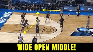 Simple and effective offense to beat a 32 zone defense [upl. by Analak254]