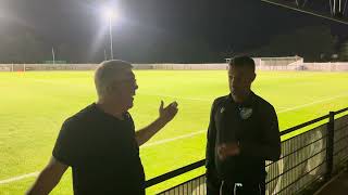 Post Match interview with Ian Selley after our Harvey Hill Cup win tonight against Corinthian Casual [upl. by Veator]