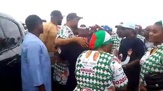 Edo 2024 Moment Speaker Edo State HoA Arrived PDP Campaign FlagOff in Ubiaja [upl. by Heidy]