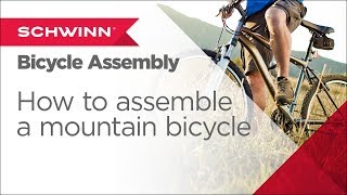 How to Assemble a Schwinn Adult Mountain Bicycle with Shifters [upl. by Ranip685]