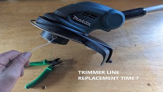 MAKITA DUR181Z Strimmer line replace  Install new string trimmer line [upl. by Maiah]