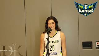 Maddy Siegrist  Dallas Wings Media Day 2024 wnba dallaswings [upl. by Asquith]