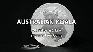 Close up look at the 2018 Australian Koala Silver Bullion Coins [upl. by Sucramal597]