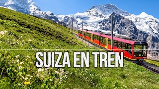 SUIZA EN TREN por los alpes desde Basilea por Interlaken y hasta Zurich [upl. by Enyaz]