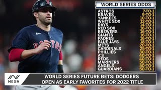 World Series Future Bets Dodgers Open As Early Favorites For 2022 Title [upl. by Hsirrehc]