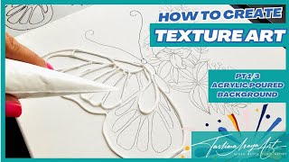 Create BEAUTIFUL Texture Art 🎨 🦋 for Beginners Live Series pt 14 taslimamayaart texturedart art [upl. by Maurer]