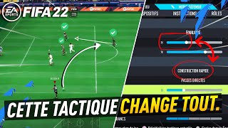 TUTO FIFA 22  Cette FORMATION CHANGE TOUT  TACTIQUES PERSO  412122 META [upl. by Ahsercul245]