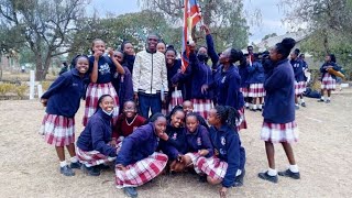 Maasai Girls School performing Isukuti  a luhya folk dance at the Kenya Music Festival 2023  Narok [upl. by Nahk665]