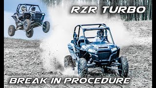 How to Properly Break in a Brand New RZR Turbo  2017 Polaris RZR XP Turbo First Test Drive [upl. by Delcina]