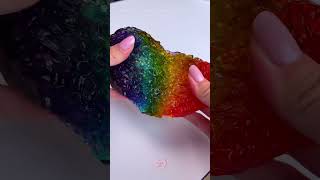 ASMR 🌈💎 Rainbow Silica Sand slime from Korea 🇰🇷❤️ [upl. by Eiro]